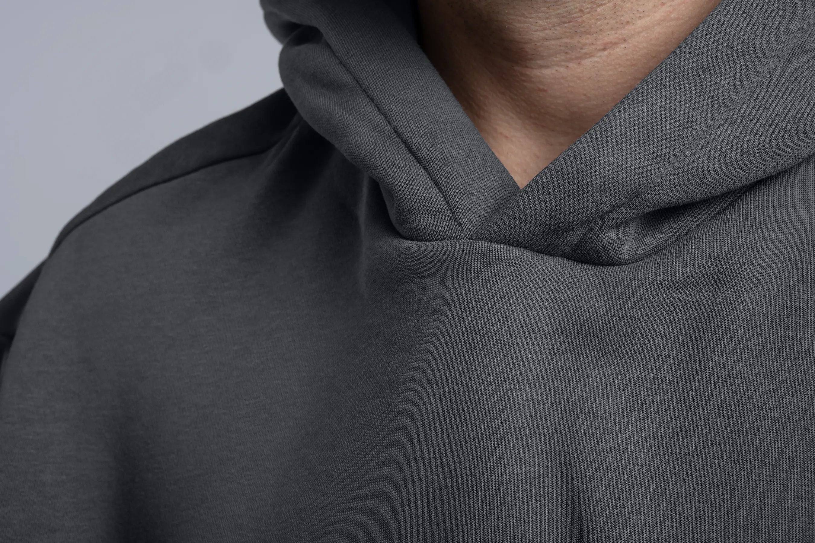 Front close-up of the Boxcut hoodie