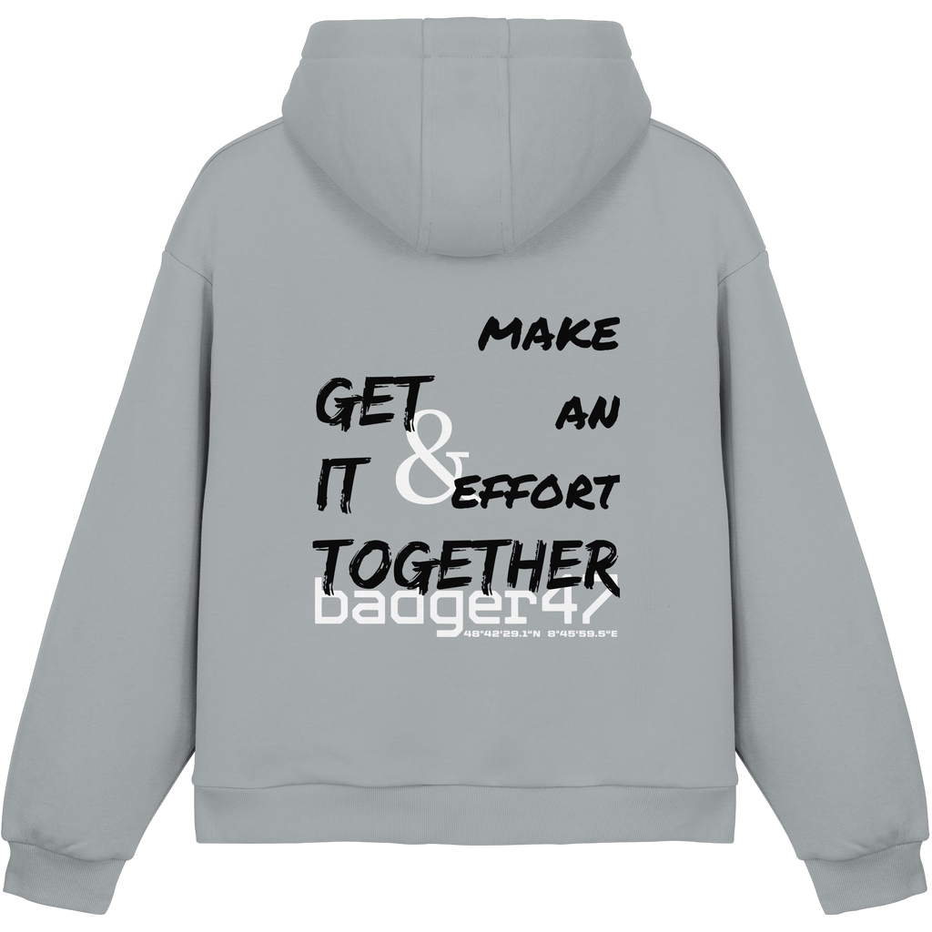 Fluffy Box-Cut Hoodie