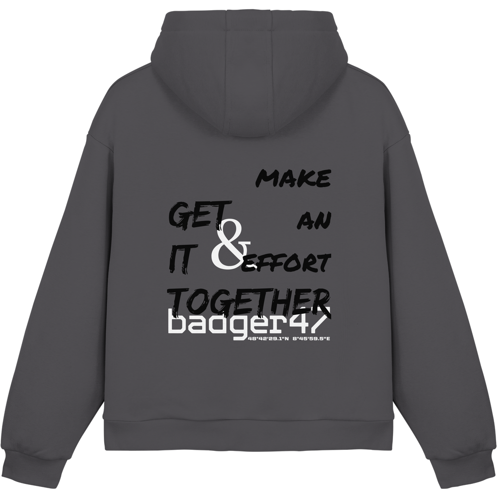 Fluffy Box-Cut Hoodie