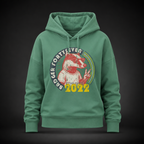 Damen Bio-Hoodie in Green Bay mit großem Badger Forty Seven Vintage-Print auf der Vorderseite