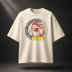 Naturfarbenes Forty Seven Badger Oversized T-Shirt in Natural Raw mit Vintage-Grafik