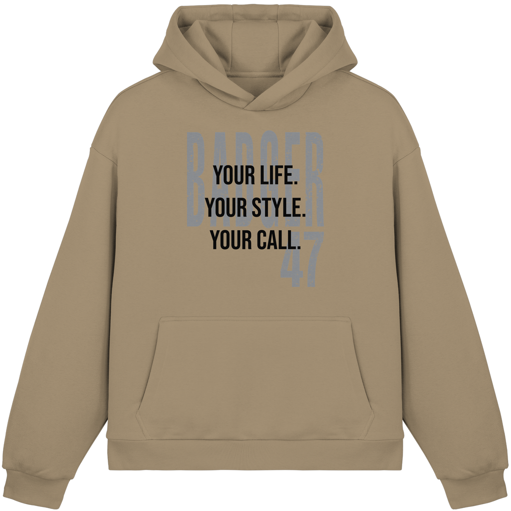Fluffy Box-Cut Hoodie