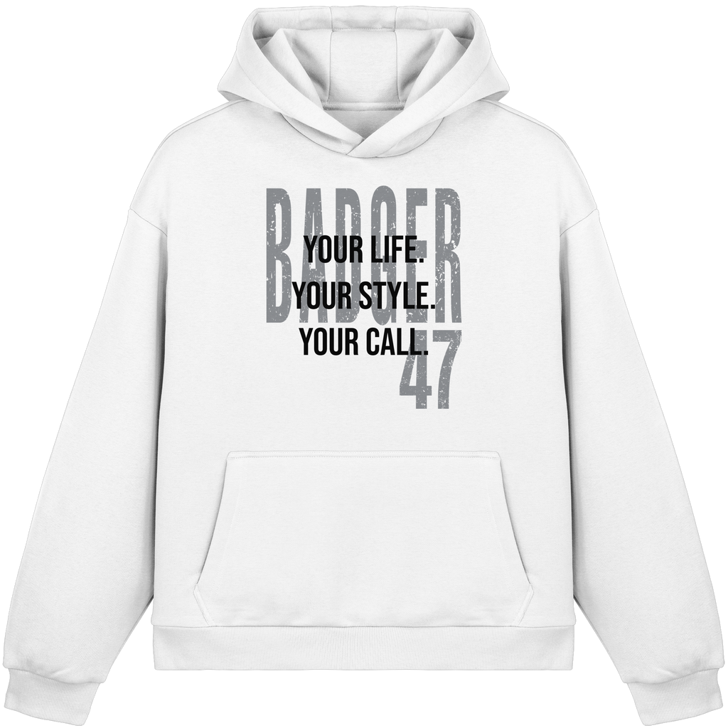 Fluffy Box-Cut Hoodie