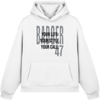 Fluffy Box-Cut Hoodie