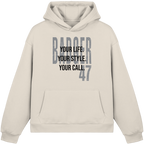 Fluffy Box-Cut Hoodie